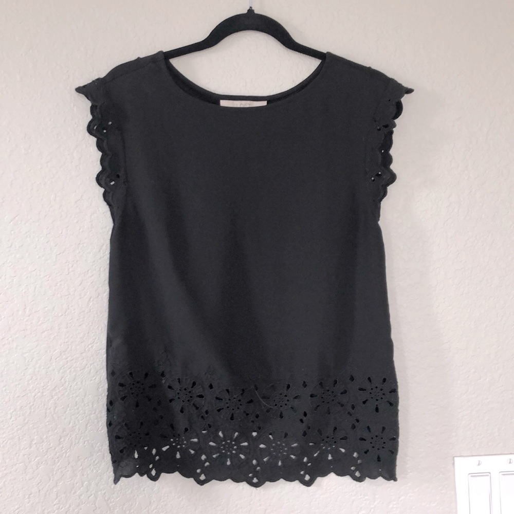 Loft black blouse